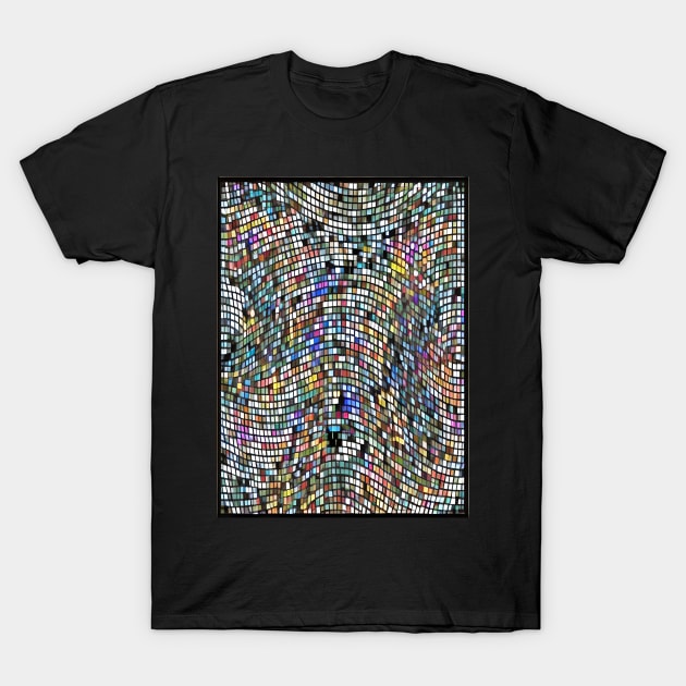 Warped Mosaic T-Shirt by AbstraktTheArt